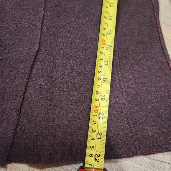 Eileen Fisher felted double knit wool jacket Blazer XS Maroon - Picture 7 of 8